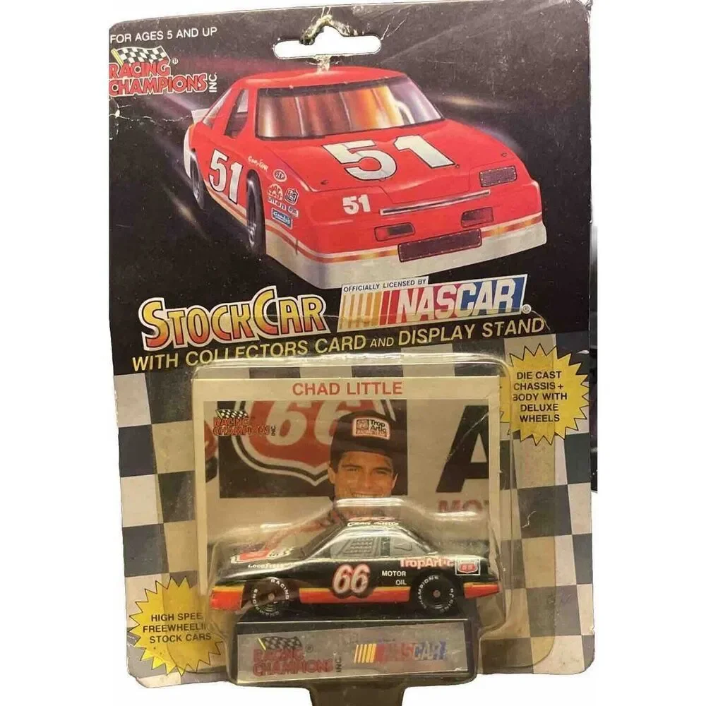1992 Racibg Champions Chad Little #66 TropArtic Phillips Petty Back Car‎ New